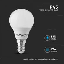Carica l&#39;immagine nel visualizzatore di Gallery, V-TAC LAMPADINA LED E14 4,5W MINIGLOBO P45 CHIP SAMSUNG
