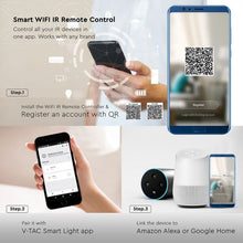 Cargar imagen en el visor de la galería, V-TAC UNIVERSAL IR REMOTE COMPATIBILE CON AMAZON ALEXA E GOOGLE HOME
