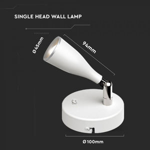 V-TAC VT-805 LAMPADA DA MURO WALL LIGHT LED 4,5W