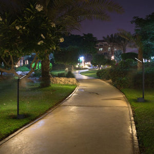 V-TAC LAMPADA LED DA GIARDINO 7W IN ALLUMINIO CON FISSAGGIO A TERRA IP54 LAMPIONE 805MM