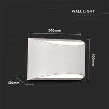 Carica l&#39;immagine nel visualizzatore di Gallery, V-TAC APPLIQUE LAMPADA DA MURO WALL LIGHT  CON DOPPIO LED COB 10W
