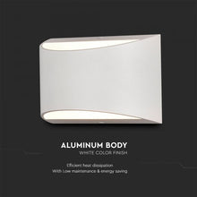 Carica l&#39;immagine nel visualizzatore di Gallery, V-TAC APPLIQUE LAMPADA DA MURO WALL LIGHT  CON DOPPIO LED COB 10W
