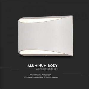 V-TAC APPLIQUE LAMPADA DA MURO WALL LIGHT  CON DOPPIO LED COB 10W
