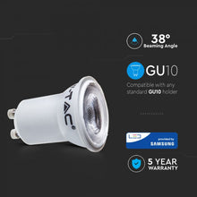Carica l&#39;immagine nel visualizzatore di Gallery, V-TAC LAMPADINA LED GU10 MR11 2W FARETTO SPOTLIGHT CHIP SAMSUNG 38°
