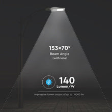 Carica l&#39;immagine nel visualizzatore di Gallery, V-TAC LAMPADA STRADALE LED 100W LAMPIONE SMD CHIP SAMSUNG FASCIO LUMINOSO TYPE 3M
