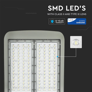 V-TAC LAMPADA STRADALE LED 100W LAMPIONE SMD CHIP SAMSUNG FASCIO LUMINOSO TYPE 3M