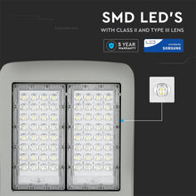 Carica l&#39;immagine nel visualizzatore di Gallery, V-TAC LAMPADA STRADALE LED 120W LAMPIONE SMD CHIP SAMSUNG FASCIO LUMINOSO TYPE 3M
