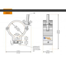 Carica l&#39;immagine nel visualizzatore di Gallery, Global Truss 888813 Half Coupler Busbar
