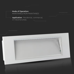 V-TAC LAMPADA LED D'EMERGENZA ANTI BLACK OUT CHIP SAMSUNG DA INTERNO