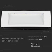Carica l&#39;immagine nel visualizzatore di Gallery, V-TAC LAMPADA LED D&#39;EMERGENZA ANTI BLACK OUT CHIP SAMSUNG DA INTERNO
