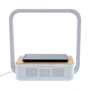 Caricabatteria Wireless con Cassa Bluetooth e Lampada LED 4W