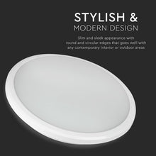 Carica l&#39;immagine nel visualizzatore di Gallery, V-TAC PLAFONIERA LED 12W FORMA CIRCOLARE COLORE BIANCO CHIP SAMSUNG
