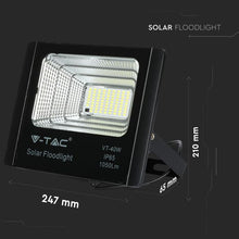 Carica l&#39;immagine nel visualizzatore di Gallery, V-TAC FARO LED 16W A BATTERIA CON PANNELLO SOLARE E TELECOMANDO
