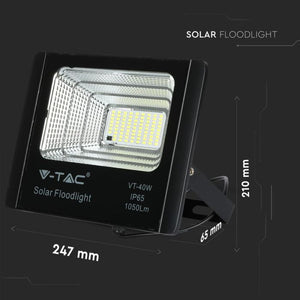 V-TAC FARO LED 16W A BATTERIA CON PANNELLO SOLARE E TELECOMANDO