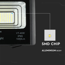 Carica l&#39;immagine nel visualizzatore di Gallery, V-TAC FARO LED 16W A BATTERIA CON PANNELLO SOLARE E TELECOMANDO
