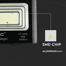 Carica l&#39;immagine nel visualizzatore di Gallery, V-TAC FARO LED 35W A BATTERIA CON PANNELLO SOLARE E TELECOMANDO
