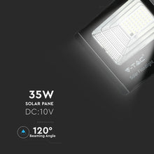 Carica l&#39;immagine nel visualizzatore di Gallery, V-TAC FARO LED 35W A BATTERIA CON PANNELLO SOLARE E TELECOMANDO
