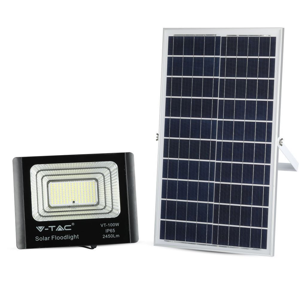 V-TAC FARO LED 35W A BATTERIA CON PANNELLO SOLARE E TELECOMANDO