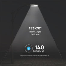 Cargar imagen en el visor de la galería, V-TAC LAMPADA STRADALE LED 150W LAMPIONE SMD CHIP SAMSUNG FASCIO LUMINOSO TYPE 3
