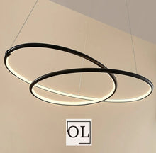 Carica l&#39;immagine nel visualizzatore di Gallery, Lucande Moderna lampada a sospensione LED Mirasu nera
