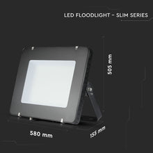 Carica l&#39;immagine nel visualizzatore di Gallery, V-TAC FARO LED SMD 400W IP65 HIGH LUMENS ULTRASOTTILE CHIP SAMSUNG COLORE NERO
