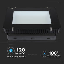 Carica l&#39;immagine nel visualizzatore di Gallery, V-TAC FARO LED SMD 400W IP65 HIGH LUMENS ULTRASOTTILE CHIP SAMSUNG COLORE NERO
