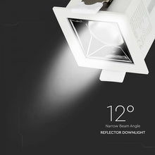 Carica l&#39;immagine nel visualizzatore di Gallery, V-TAC FARETTO LED SMD 4W DA INCASSO QUADRATO 12° CRI≥90 CHIP SAMSUNG
