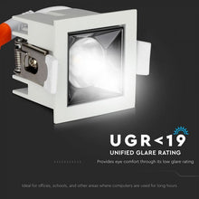 Carica l&#39;immagine nel visualizzatore di Gallery, V-TAC FARETTO LED SMD 4W DA INCASSO QUADRATO 12° CRI≥90 CHIP SAMSUNG
