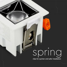 Carica l&#39;immagine nel visualizzatore di Gallery, V-TAC FARETTO LED SMD 4W DA INCASSO QUADRATO 12° CRI≥90 CHIP SAMSUNG
