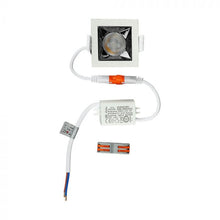 Carica l&#39;immagine nel visualizzatore di Gallery, V-TAC FARETTO LED SMD 4W DA INCASSO QUADRATO 12° CRI≥90 CHIP SAMSUNG
