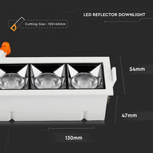 Carica l&#39;immagine nel visualizzatore di Gallery, V-TAC FARETTO LED SMD 12W DA INCASSO RETTANGOLARE 38° CRI≥90 CHIP SAMSUNG
