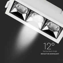 Carica l&#39;immagine nel visualizzatore di Gallery, V-TAC FARETTO LED SMD 12W DA INCASSO RETTANGOLARE 38° CRI≥90 CHIP SAMSUNG
