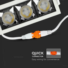 Carica l&#39;immagine nel visualizzatore di Gallery, V-TAC FARETTO LED SMD 12W DA INCASSO RETTANGOLARE 38° CRI≥90 CHIP SAMSUNG
