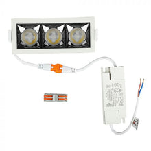 Carica l&#39;immagine nel visualizzatore di Gallery, V-TAC FARETTO LED SMD 12W DA INCASSO RETTANGOLARE 38° CRI≥90 CHIP SAMSUNG
