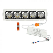 Carica l&#39;immagine nel visualizzatore di Gallery, V-TAC FARETTO LED SMD 20W DA INCASSO RETTANGOLARE CRI≥90 CHIP SAMSUNG
