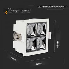 Carica l&#39;immagine nel visualizzatore di Gallery, V-TAC FARETTO LED SMD 16W DA INCASSO QUADRATO CRI≥90 CHIP SAMSUNG
