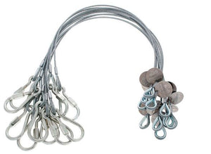 Ultralite funi di sicurezza 3mm/60cm 10pcs.