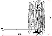 Carica l&#39;immagine nel visualizzatore di Gallery, Albero luminoso salice piangente, 1024 led bianco caldo o freddo
