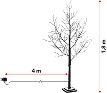Carica l&#39;immagine nel visualizzatore di Gallery, Albero marrone h 180 cm, 600 microled bianco caldo
