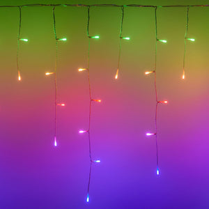 Stalattite T RGB, 5 x h 0,6 metri, 190 led
