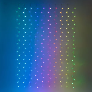Tenda T RGB e Bianco caldo, 1 x h 2,1 metri, 210 led
