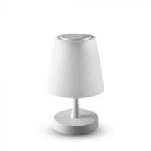Cargar imagen en el visor de la galería, V-TAC Lampada LED da Tavolo 5W Ricaricabile a Batteria Cromata 3000K Touch Dimmerabile
