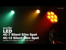 Carica e avvia il video nel visualizzatore di galleria, EUROLITE LED 4C-12 Silent Slim Spot
