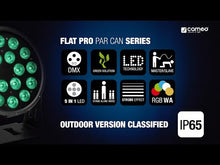 Carica e avvia il video nel visualizzatore di galleria, Cameo Flat PRO PAR 12
