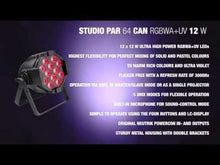 Cargar y reproducir el video en el visor de la galería, Cameo Studio PAR RGBWAUV 12x12W
