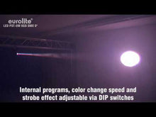 Carica e avvia il video nel visualizzatore di galleria, Eurolite LED PST-9W TCL DMX Spot
