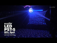 Carica e avvia il video nel visualizzatore di galleria, Eurolite LED PST-5 QCL Spot BK
