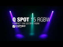 Carica e avvia il video nel visualizzatore di galleria, Cameo Q-Spot 15 RGBW Black
