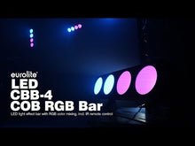 Carica e avvia il video nel visualizzatore di galleria, Eurolite LED CBB-4 COB RGB
