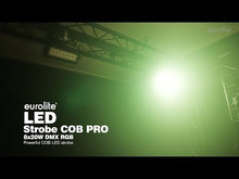 Cargar y reproducir el video en el visor de la galería, Eurolite LED Strobe COB PRO 8x20W RGB

